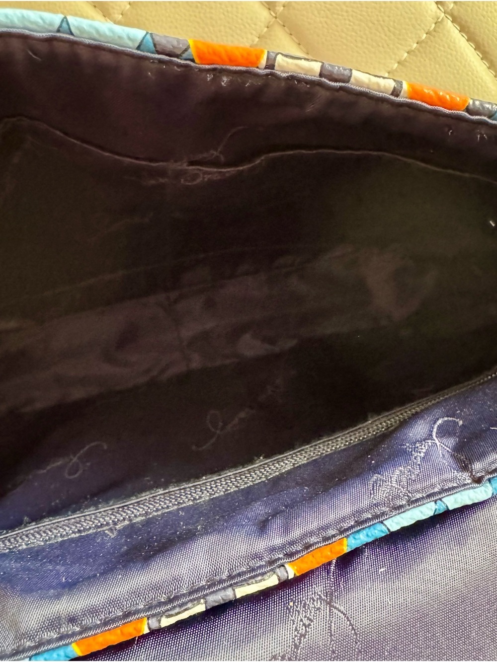 Blue & Orange Patterned Vera Bradley Crossbody - Picture 5 of 7
